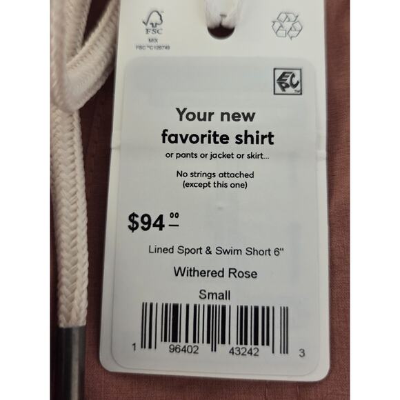 Marine Layer Lined Sport & Swim Shorts 6" Faded Rose Mens S - Picture 2 of 8